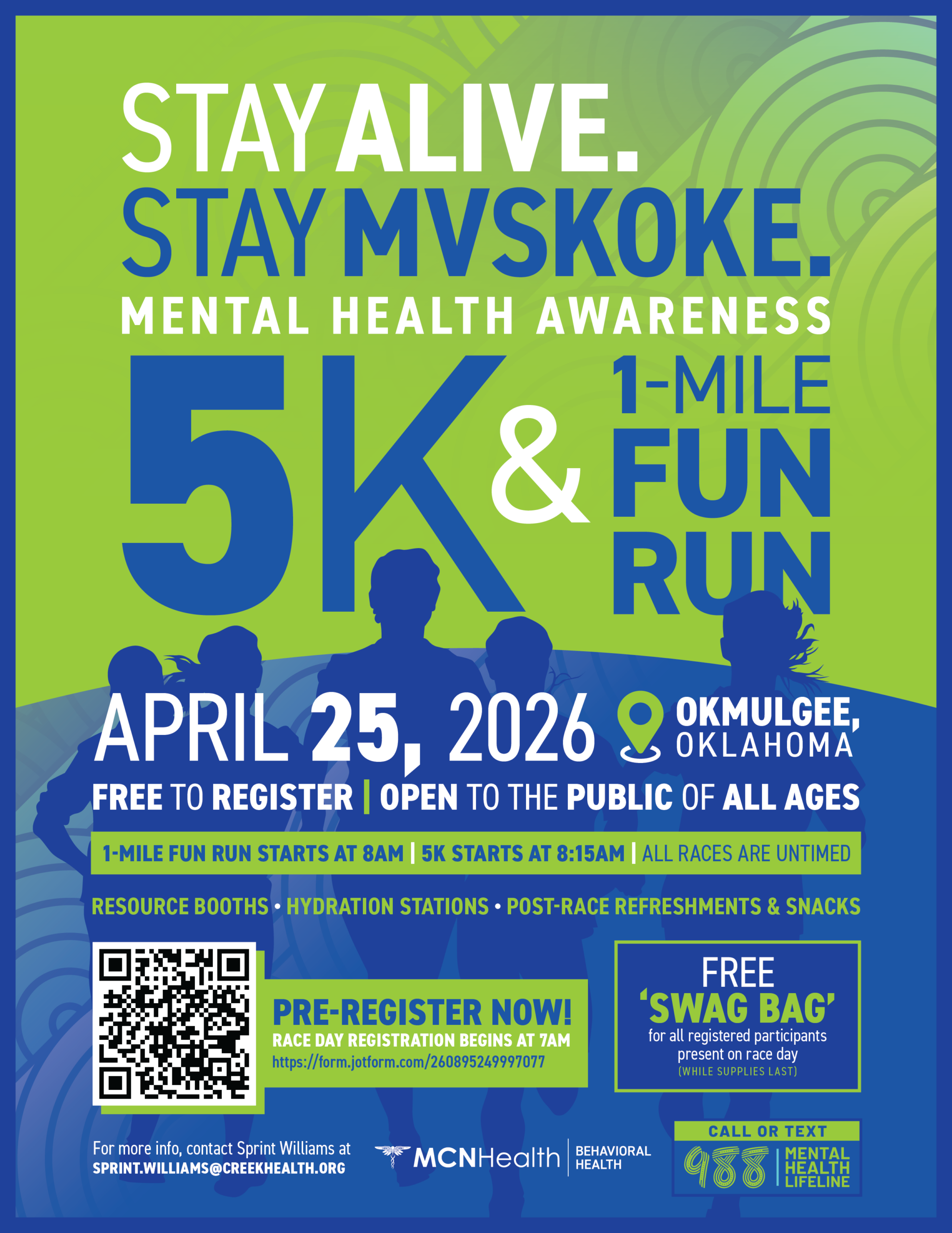 Stay Alive, Stay Mvskoke Mental Health Awareness 5K